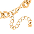 Designer Closeout - Nautical Link Bracelet (Size - 8-2 Inch Ext) in Gold Colour Plating