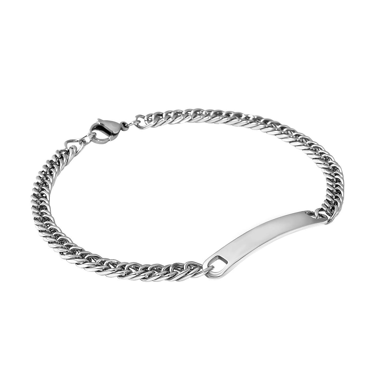 Chain Bracelet (Size - 7.5) in Silver Tone 3723564 2