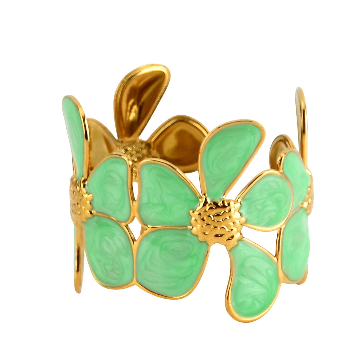 LA MAREY Set of 2 RFID Protected Crossbody Phone Bag &amp; Flower Cuff Bracelet - Hunter Green V32524719 7