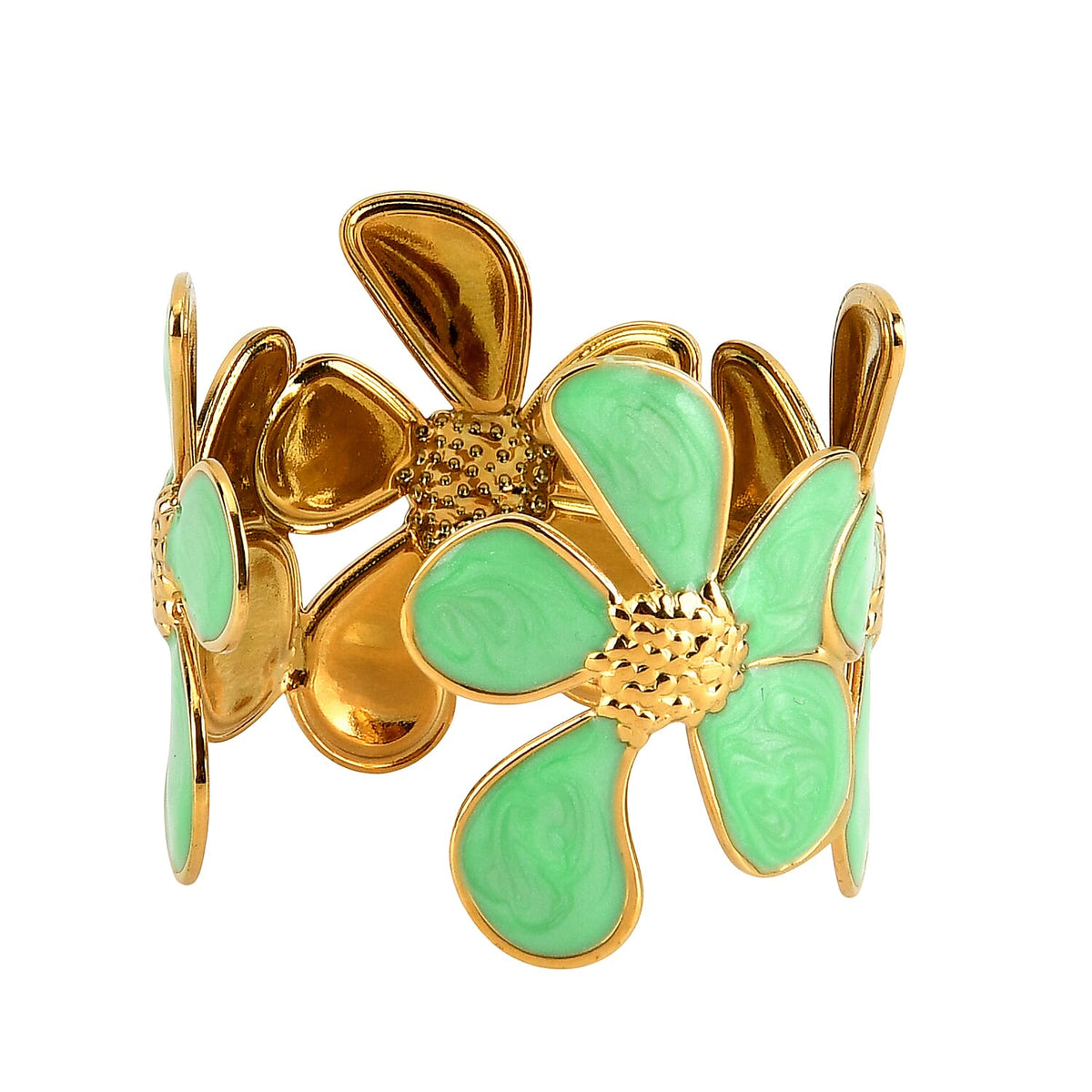 LA MAREY Set of 2 RFID Protected Crossbody Phone Bag &amp; Flower Cuff Bracelet - Hunter Green V32524719 8