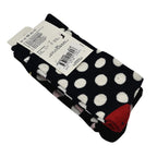 Branded Close Out - 4 Pairs - Organic Combed Cotton -Dots Pattern Socks
