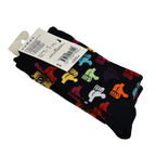 Branded Close Out - 4 Pairs - Organic Combed Cotton -Dots Pattern Socks