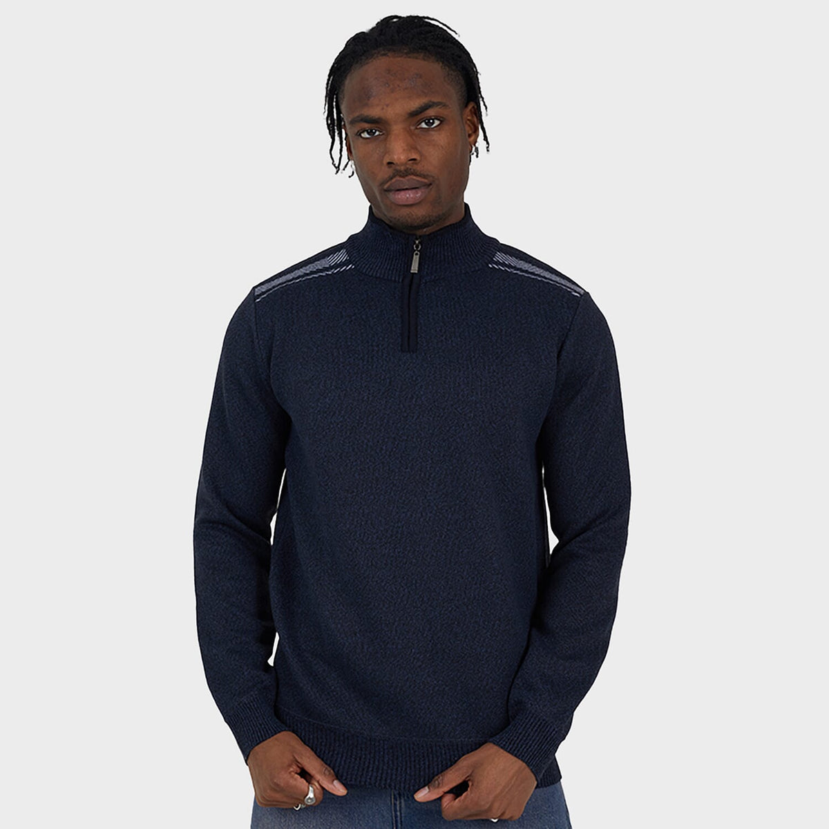 Brave Soul Knitted Jumper - Navy V32632323 0