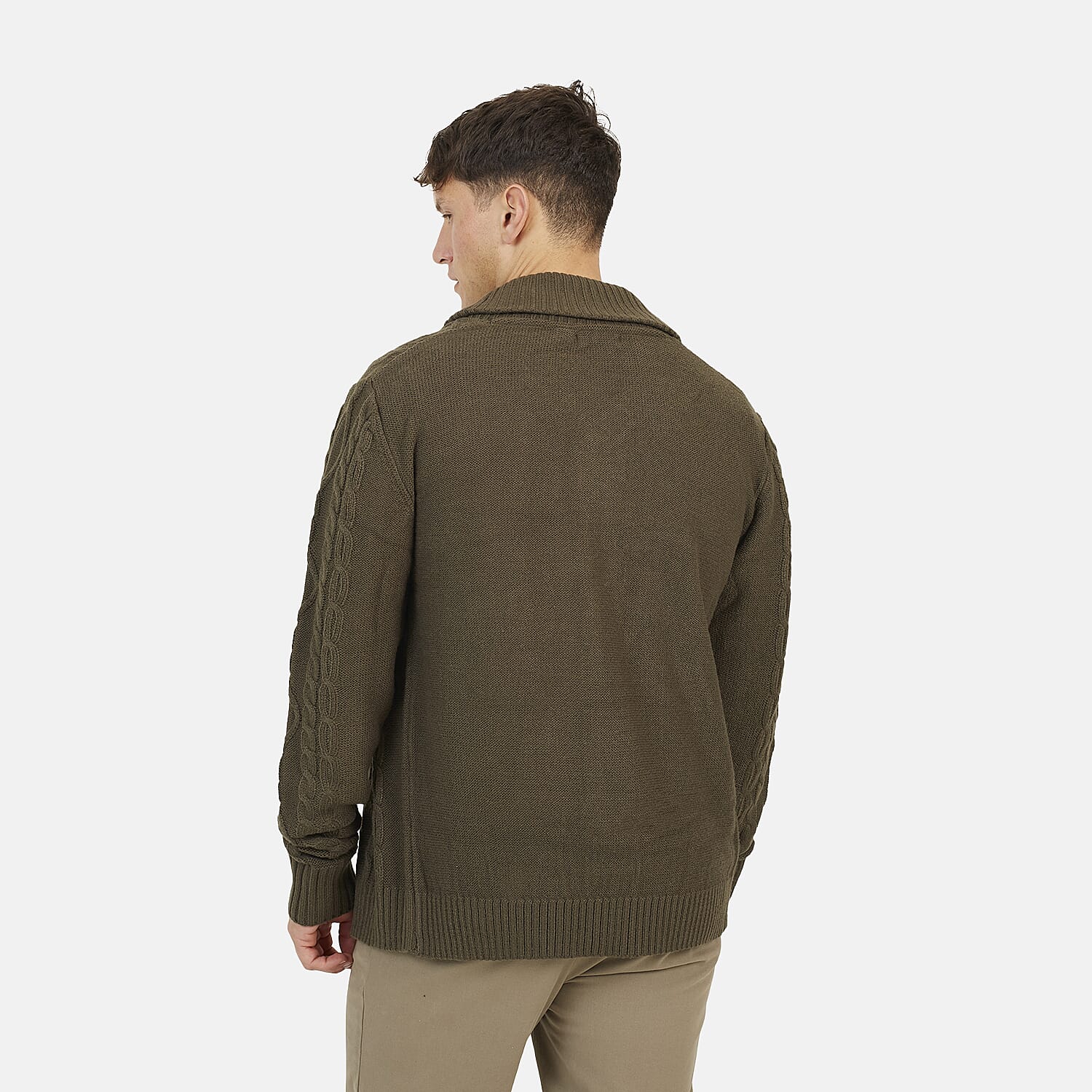 Men's Shawl Neck Kintted Cardigan 7997495 3