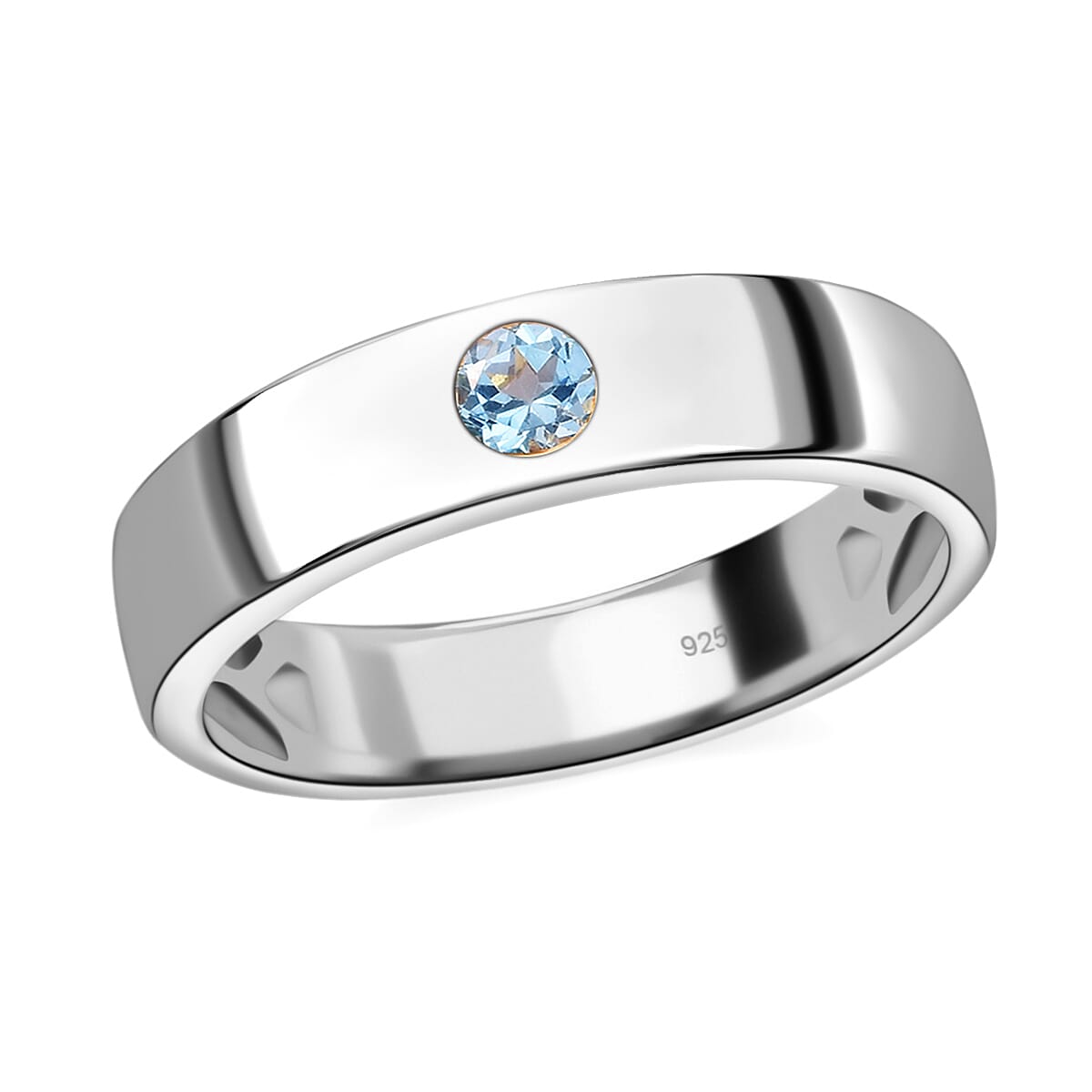 Espirito Santo Aquamarine Ring in Platinum Overlay Sterling Silver 3634399 2