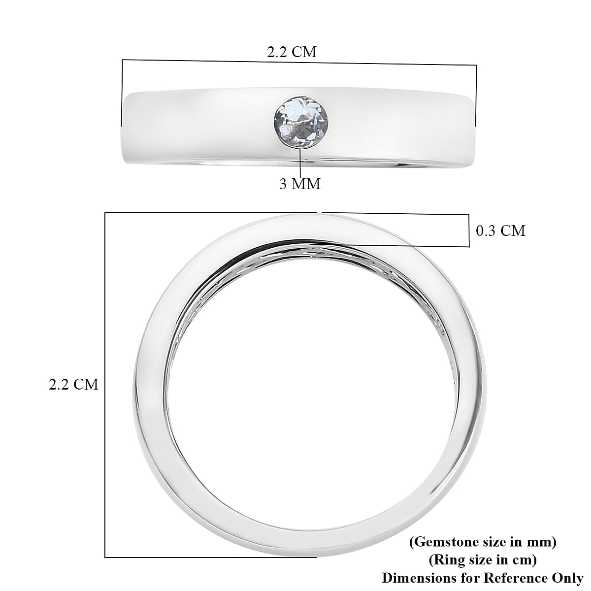 Espirito Santo Aquamarine Ring in Platinum Overlay Sterling Silver 3634420 6
