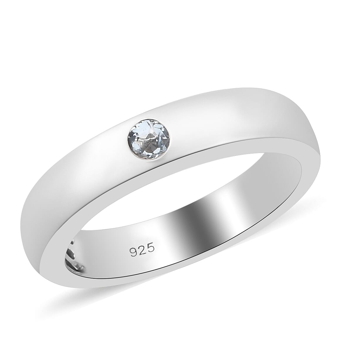Espirito Santo Aquamarine Ring in Platinum Overlay Sterling Silver 3634420 7