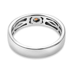 Citrine Ring in Platinum Overlay Sterling Silver