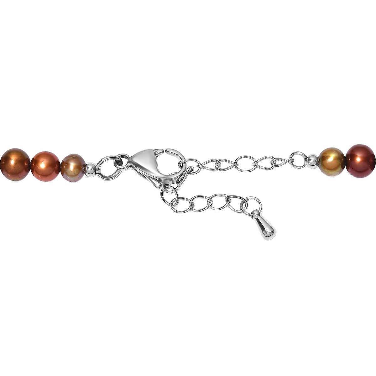 EverTrue - Bronze Pearl &amp; Fresh Water Pearl Beads Necklace (Size - 18+2 Ext) 150.00 Ct. V32519597 5