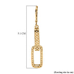 Bronzella Collection - EverTrue Geometric Drop Earring with Lever Back in 18K Gold Plating