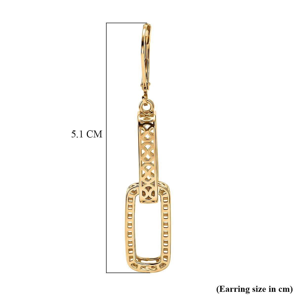 EverTrue Bronzella Collection - Geometric Drop Earring with Lever Back in 18K Gold Plating 8557081 6