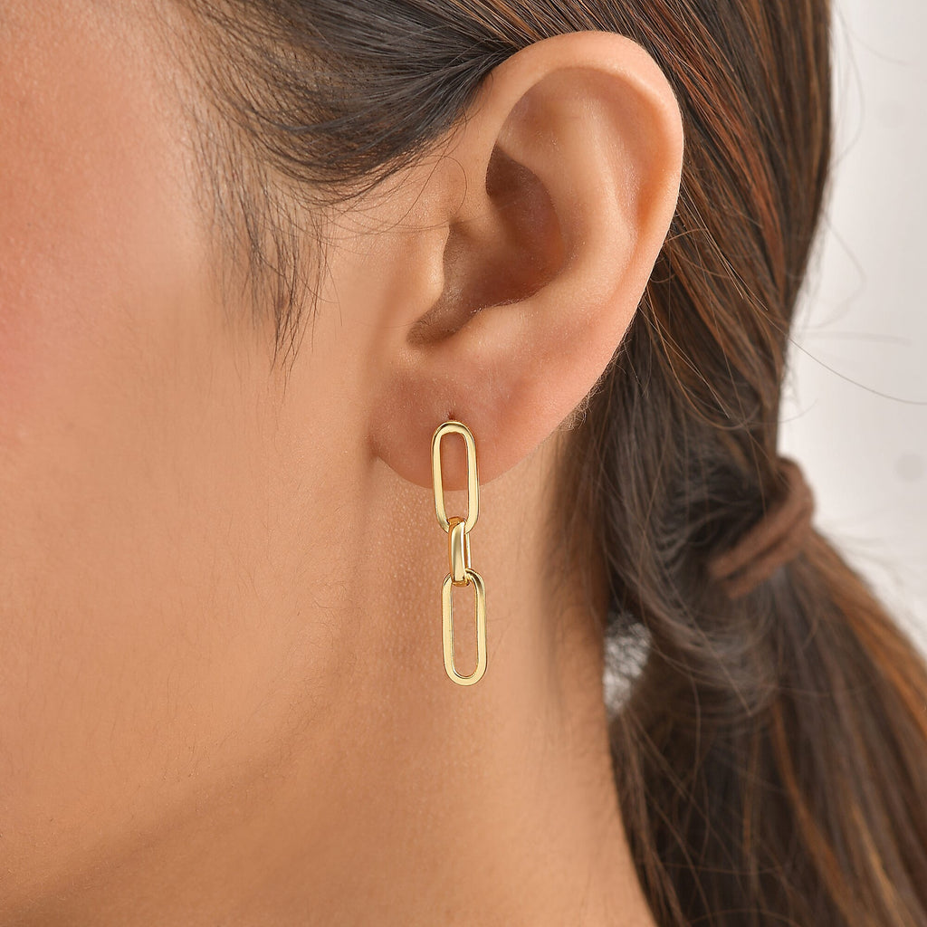 Bronzella Collection - EverTrue Push Back Earring in 18K Gold Plating