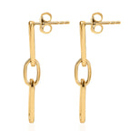 Bronzella Collection - EverTrue Push Back Earring in 18K Gold Plating