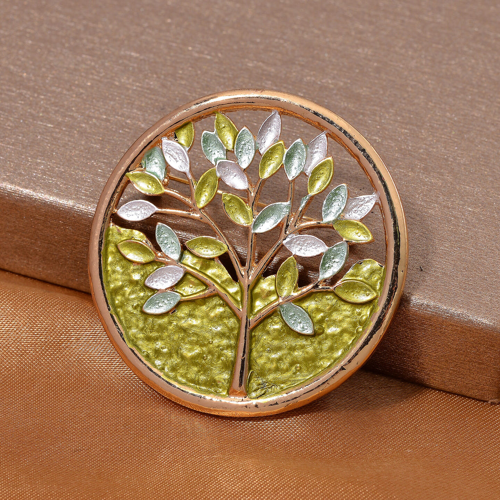 Multi Colour Tree Brooch