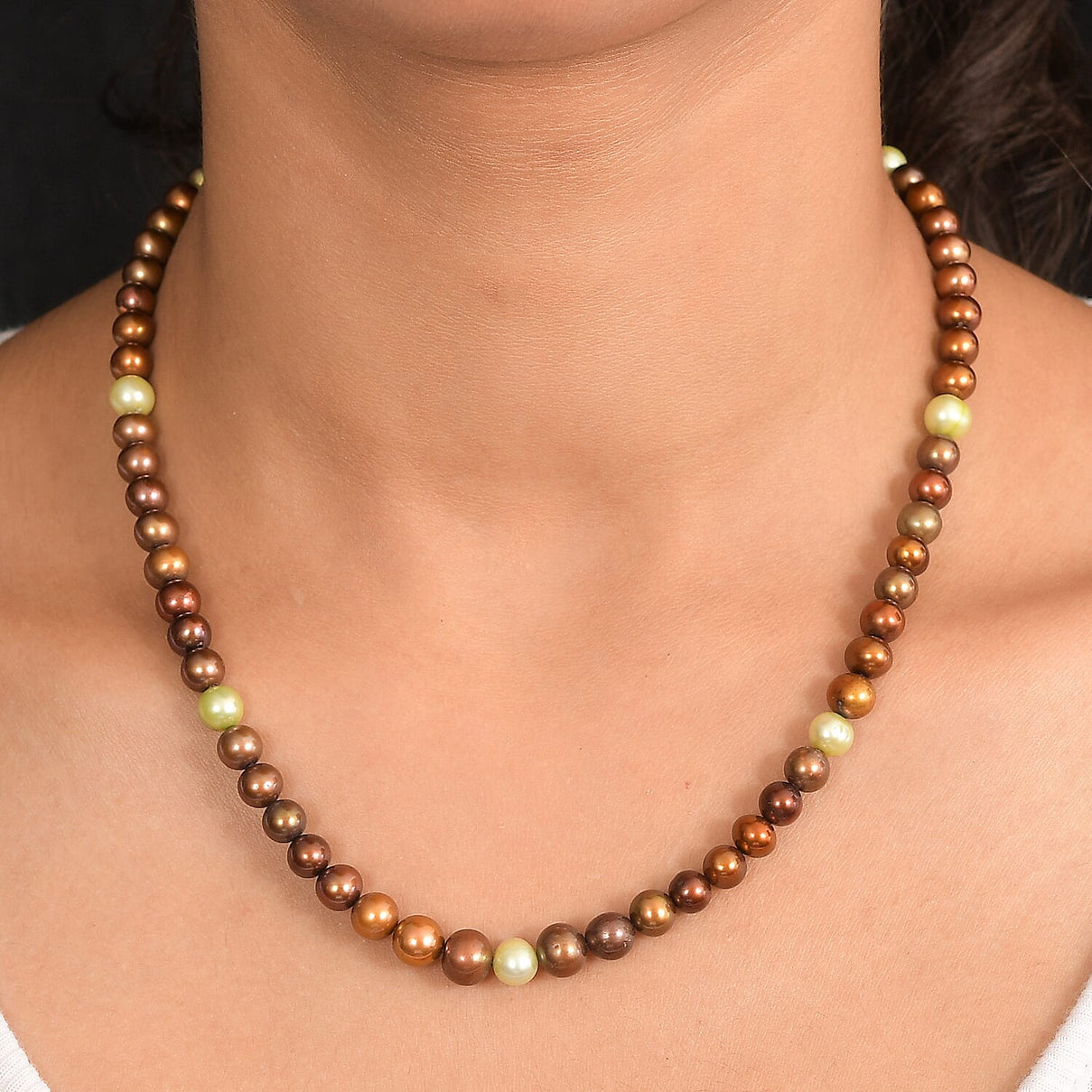 Golden Pearl Necklace (Size - 18-2 Ext) 8220141 2