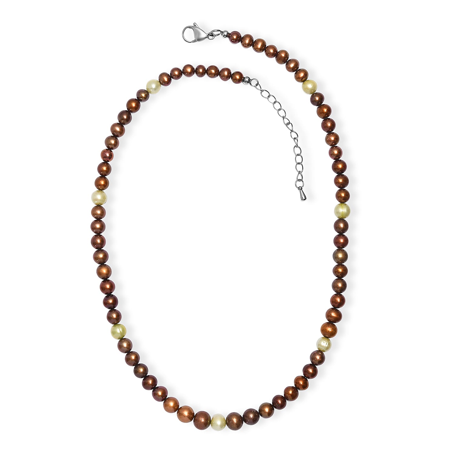 Golden Pearl Necklace (Size - 18-2 Ext) 8220141 3