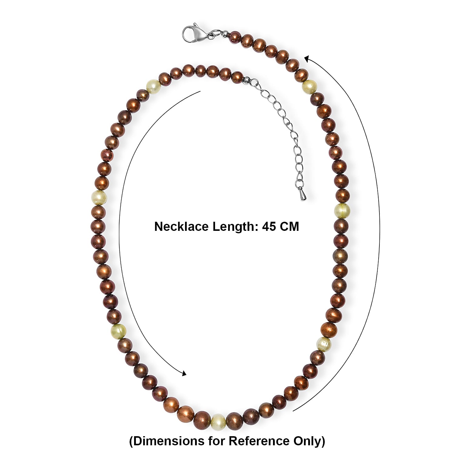 Golden Pearl Necklace (Size - 18-2 Ext) 8220141 5
