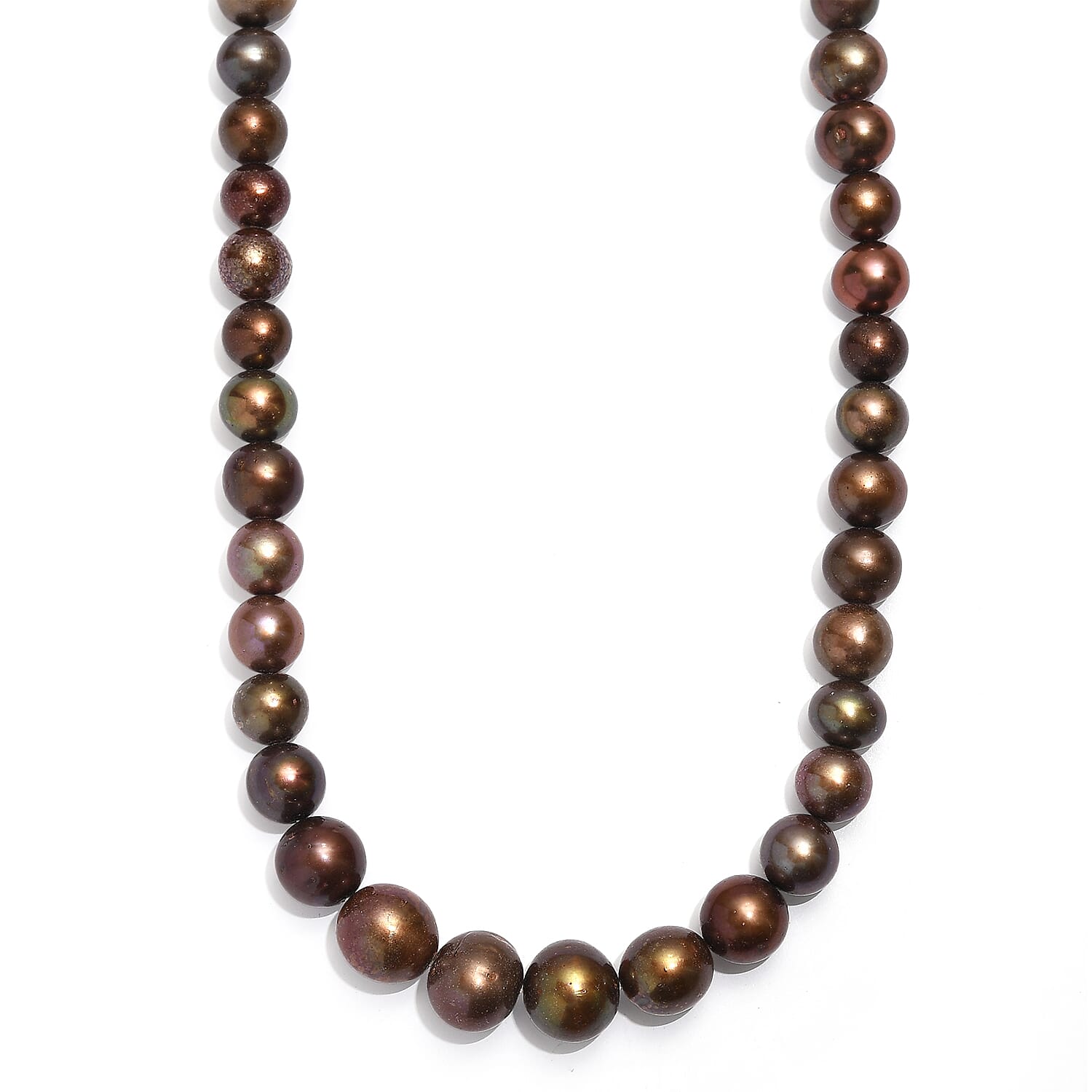 One Time Deal- Chocolate Pearl Necklace (Size - 18). 8220135 0