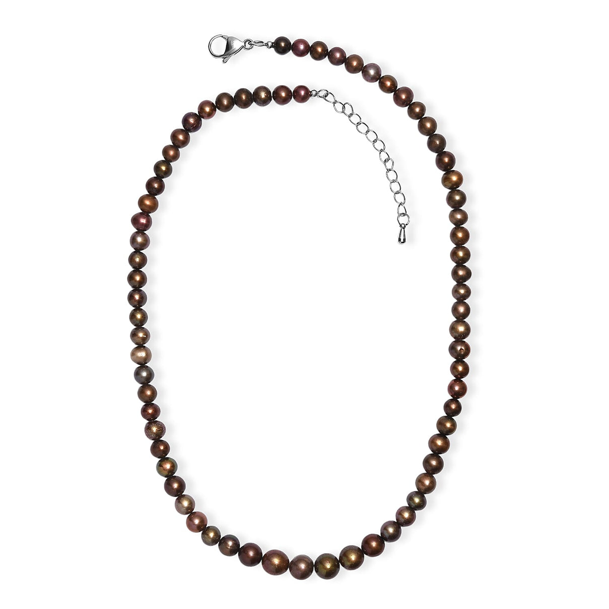 One Time Deal- Chocolate Pearl Necklace (Size - 18). 8220135 4