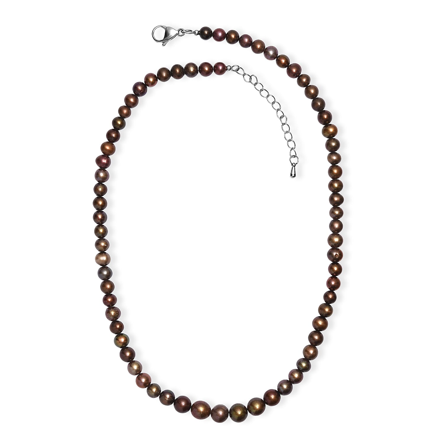One Time Deal- Chocolate Pearl Necklace (Size - 18). 8220135 4