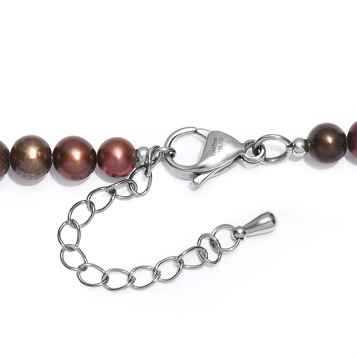 One Time Deal- Chocolate Pearl Necklace (Size - 18). 8220135 5