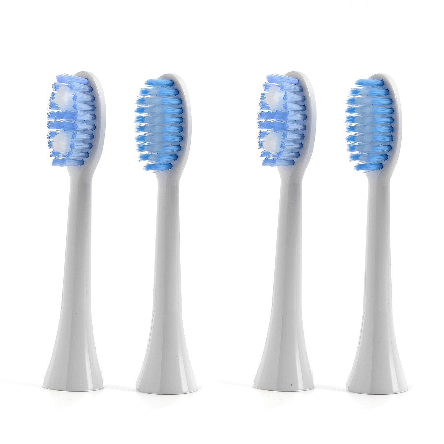 BEAUTECH Sonic Set of 4 Piece Toothbrush Replacement Heads - White - Blue. 7168077 0