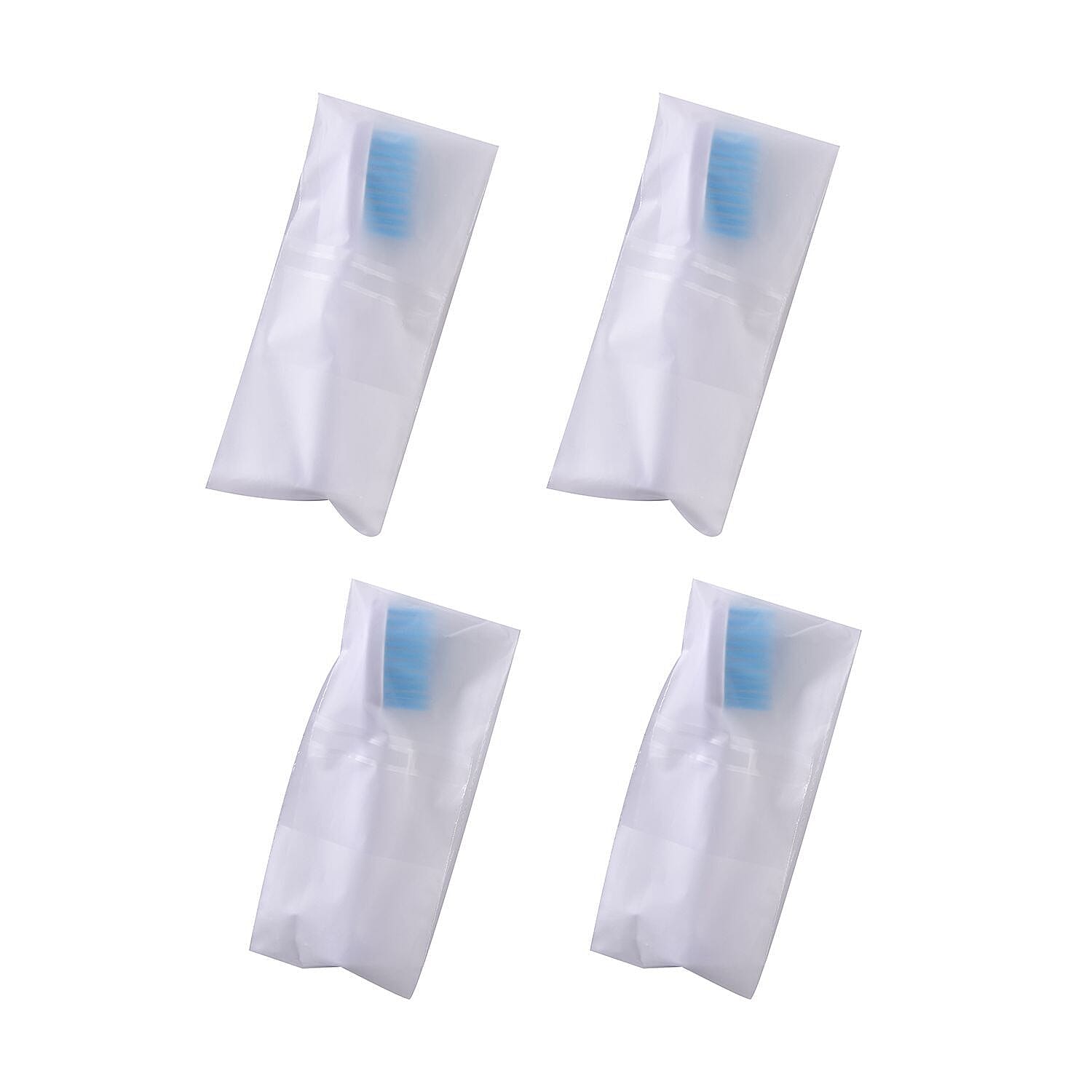 BEAUTECH Sonic Set of 4 Piece Toothbrush Replacement Heads - White - Blue. 7168077 7