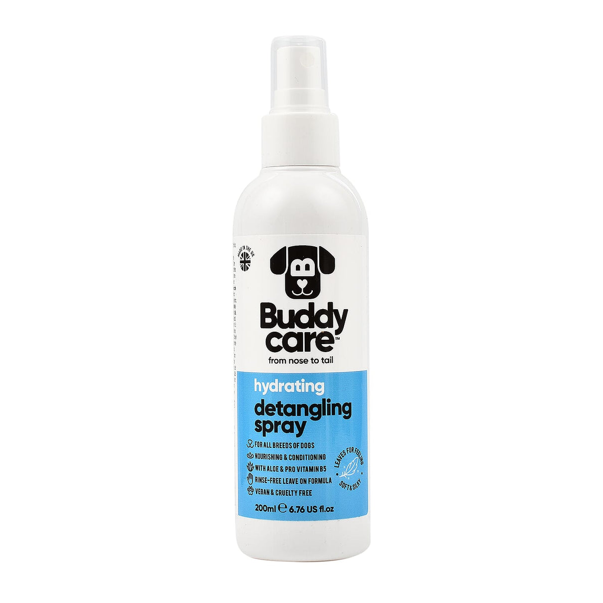 Buddy Care Hydrating Detangling Spray with Aloe and Pro Vitamin B5 200ml 7751461 0