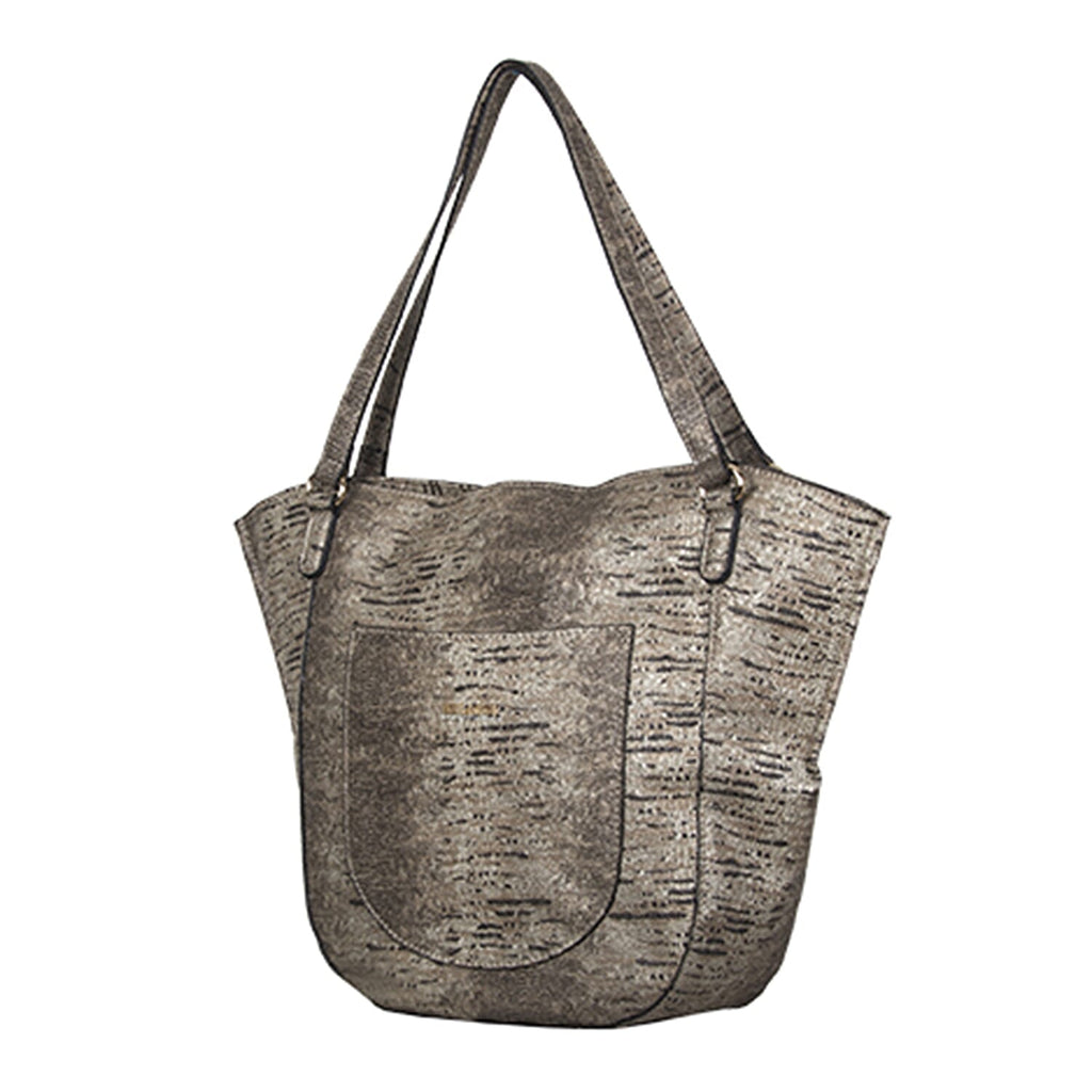 Bulaggi Collection - Acorn Snake Shopping Bag with Zipper Closure (Size 21-42x31x10 cm) - Multi