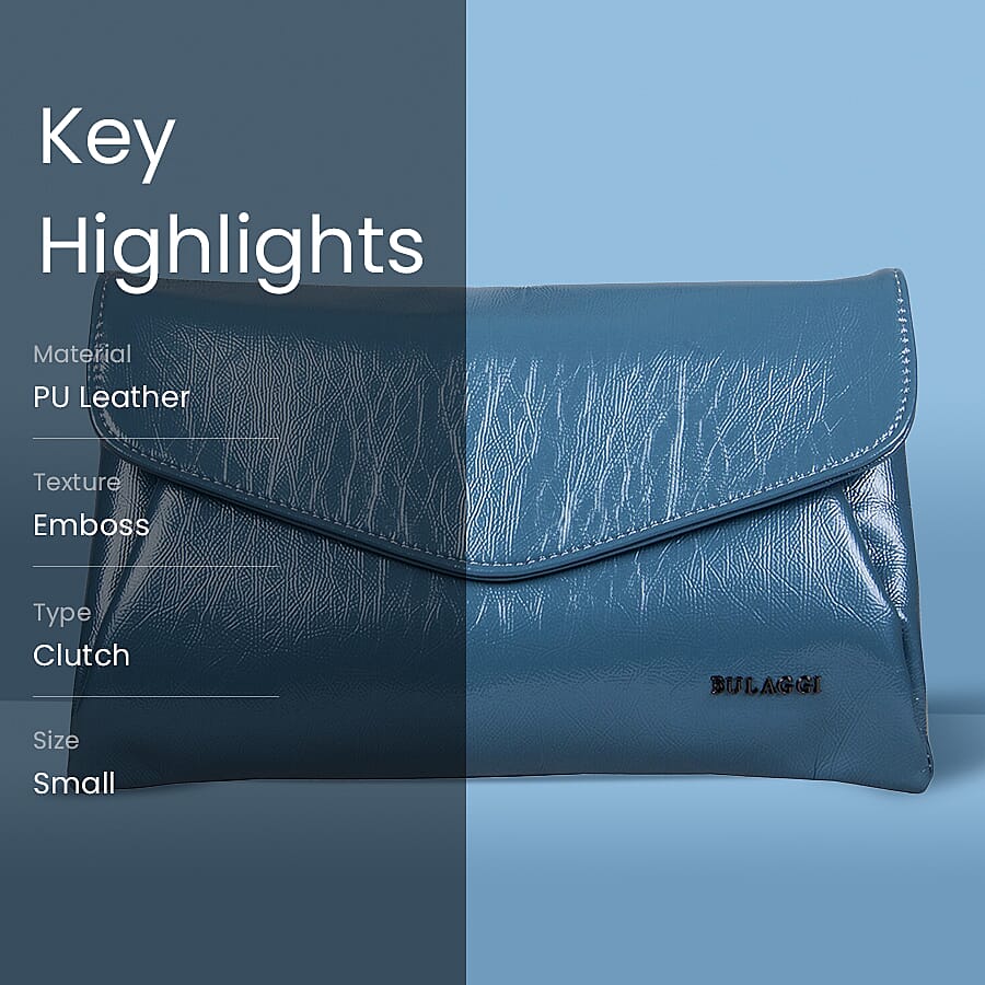 Bulaggi Collection - Acacia Clutch Bag with Shoulder Strap - Blue 6123450 4