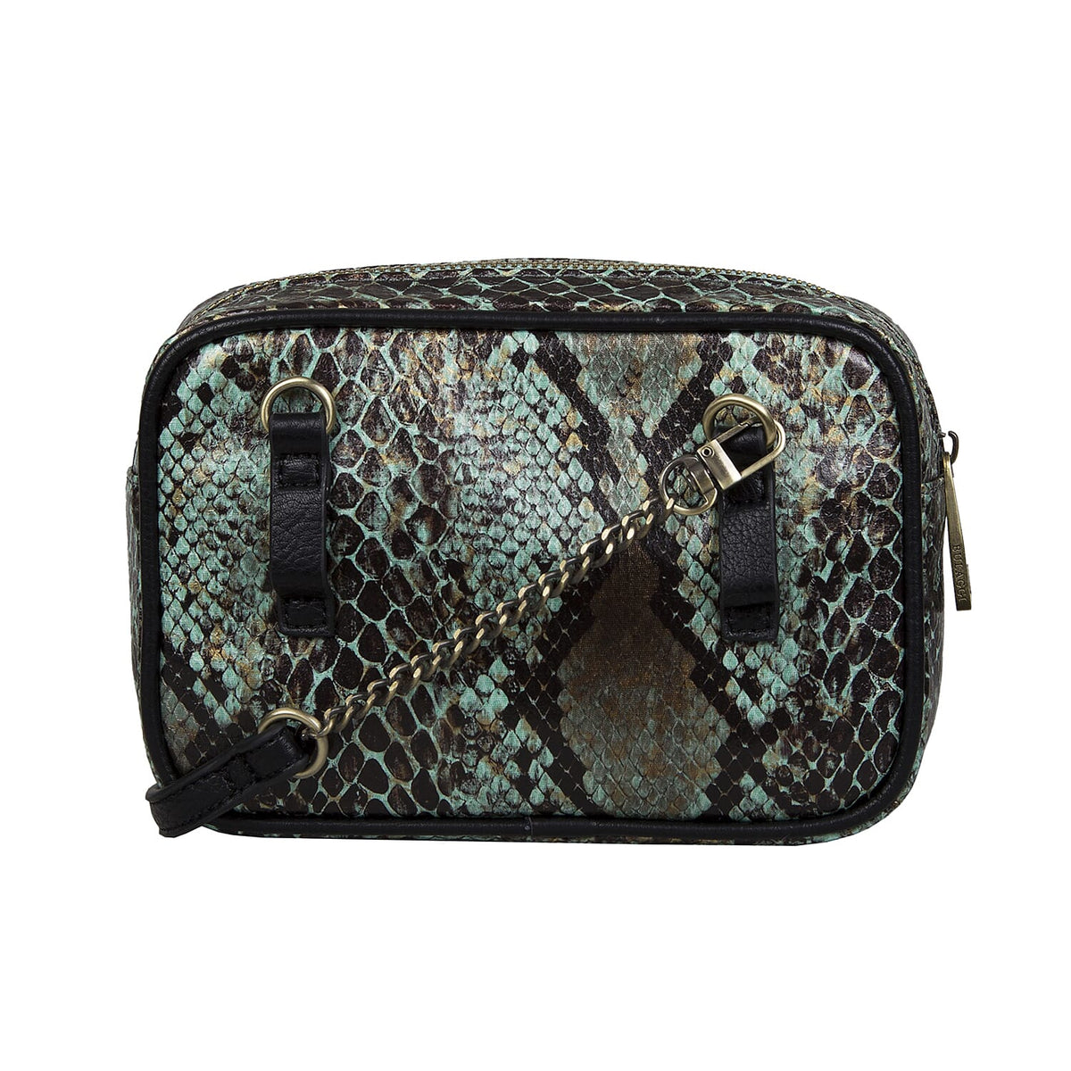 Bulaggi Collection Protea Snake Skin Print Crossbody Bag - Emerald Green 6064420 0