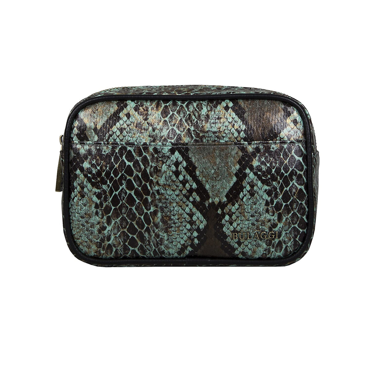 Bulaggi Collection Protea Snake Skin Print Crossbody Bag - Emerald Green 6064420 2