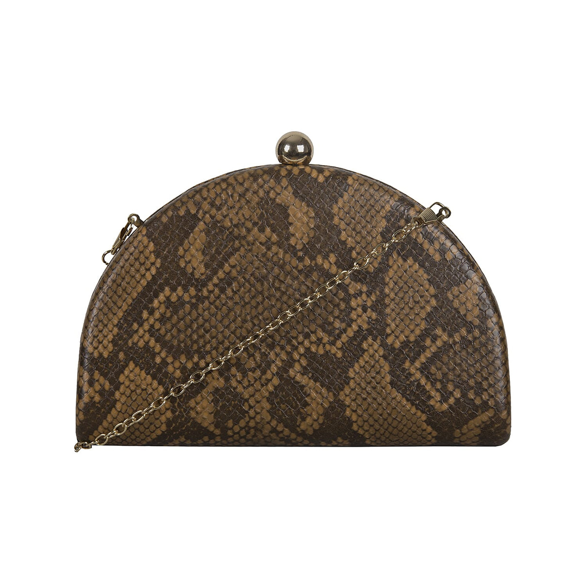 Bulaggi Collection Quince Grey and Black Snake-Skin Pattern Clutch Bag 6280285 2