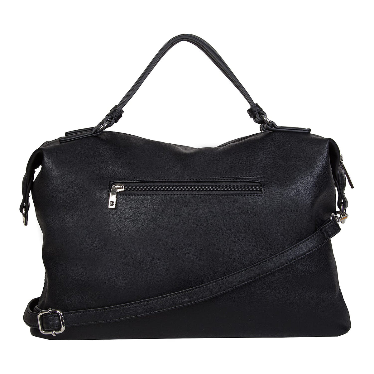 Bulaggi Collection - Wave Duffle Bag with Zipper Closure and Detachable Shoulder Strap (Size 40x26x17 cm) - Black 6339494 2