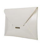 Bulaggi Collection - Isabella Envelope Clutch Bag with Shoulder Strap - Bone White