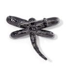 Burgundy Crystal and  Pink Crystal Dragonfly Brooch