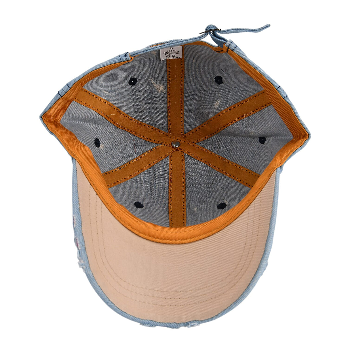 Butterfly Pattern Baseball Cap (57 cm) - Light Denim 8223217 8