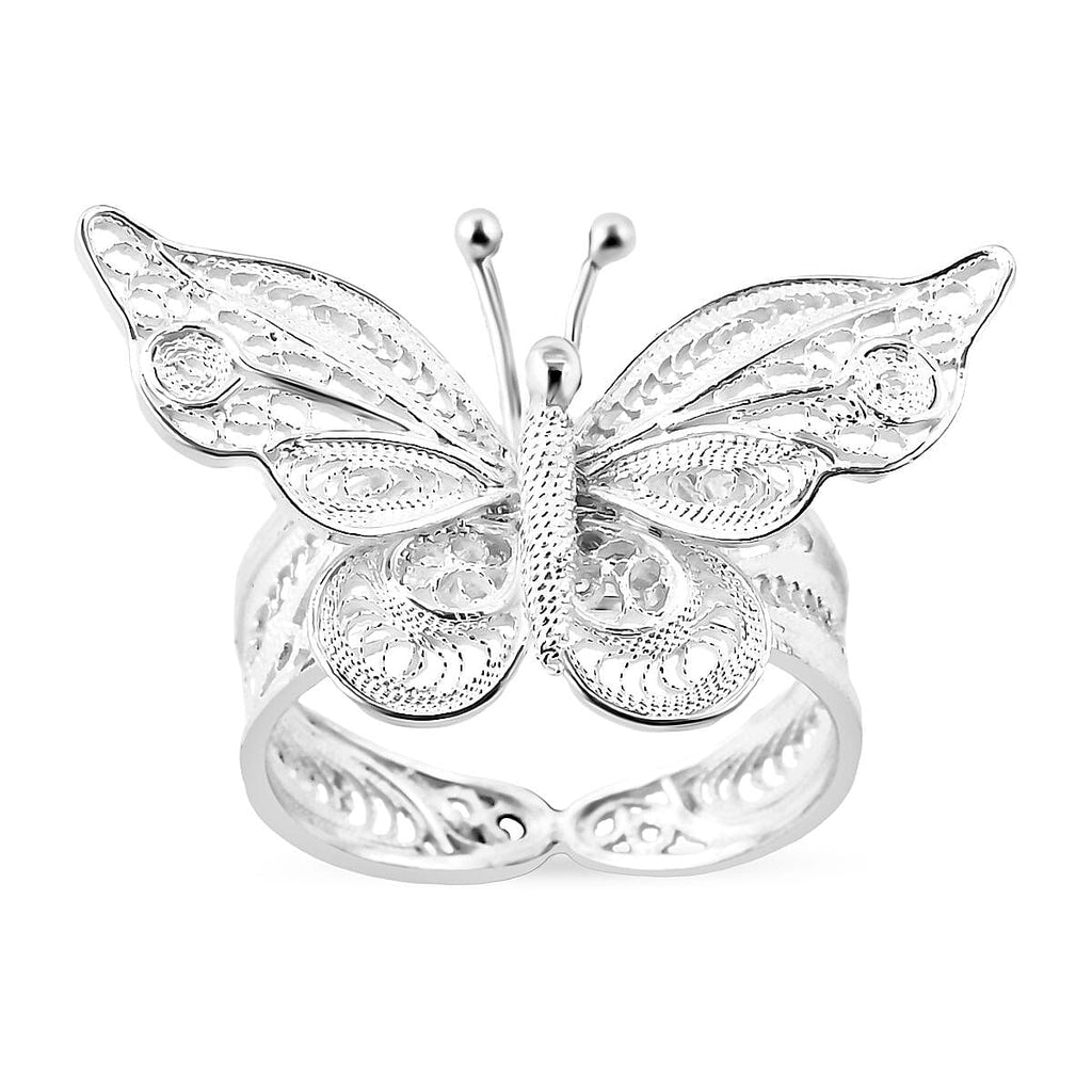 Butterfly Ring in Sterling Silver