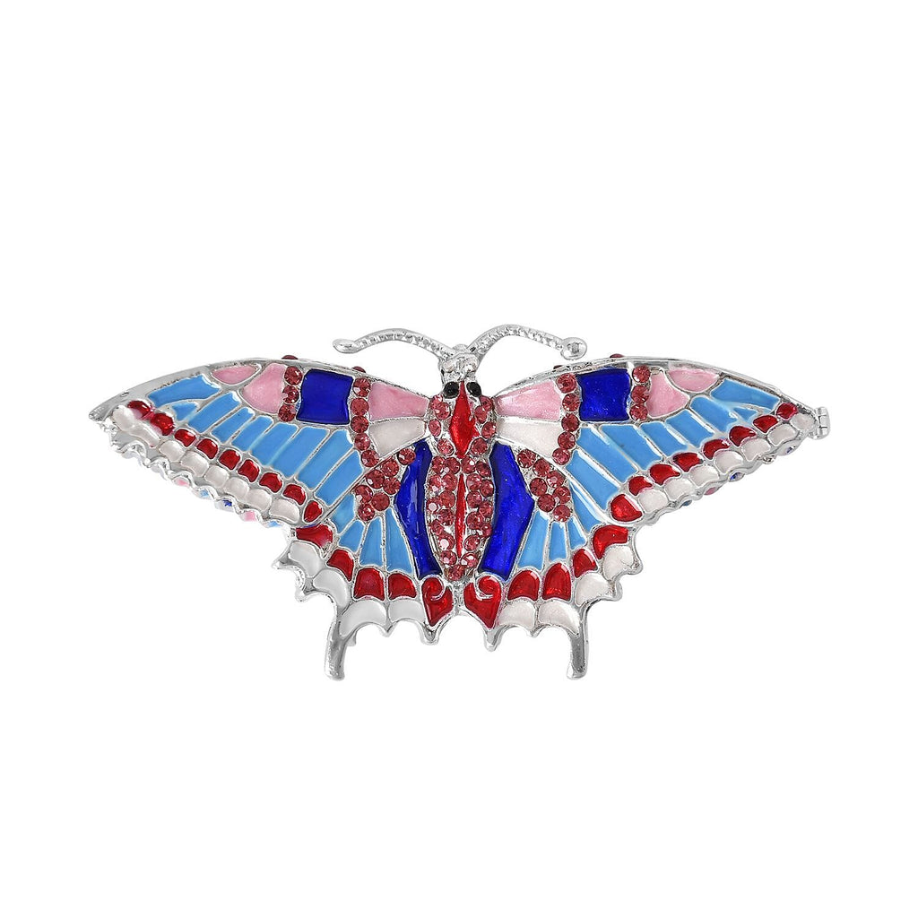 Butterfly Handmade Crystal Studded Trinket Box - Multi