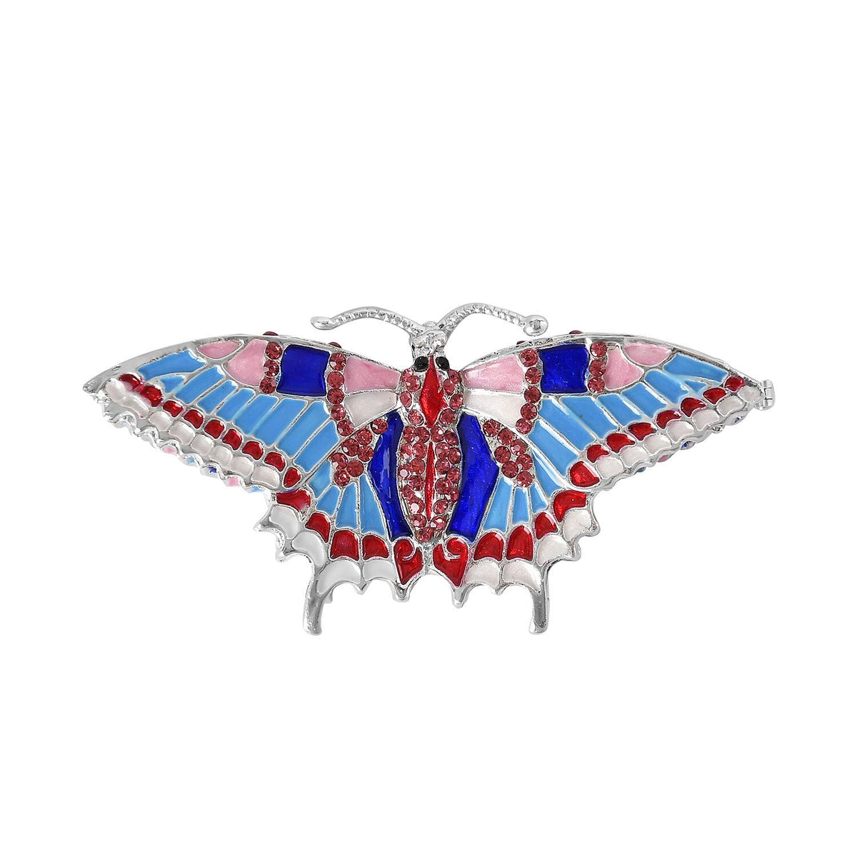 Butterfly Handmade Crystal Studded Trinket Box - Multi 7489537 0