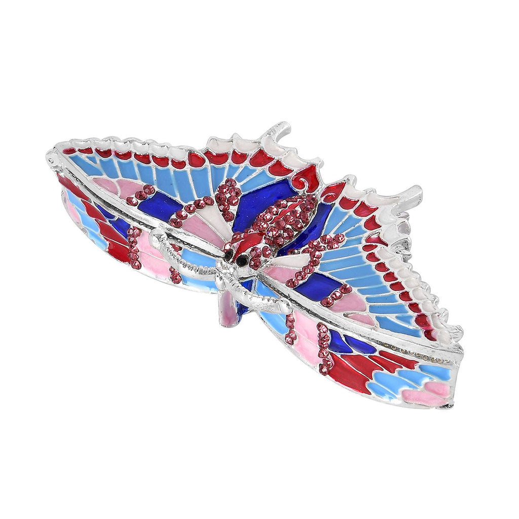 Butterfly Handmade Crystal Studded Trinket Box - Multi