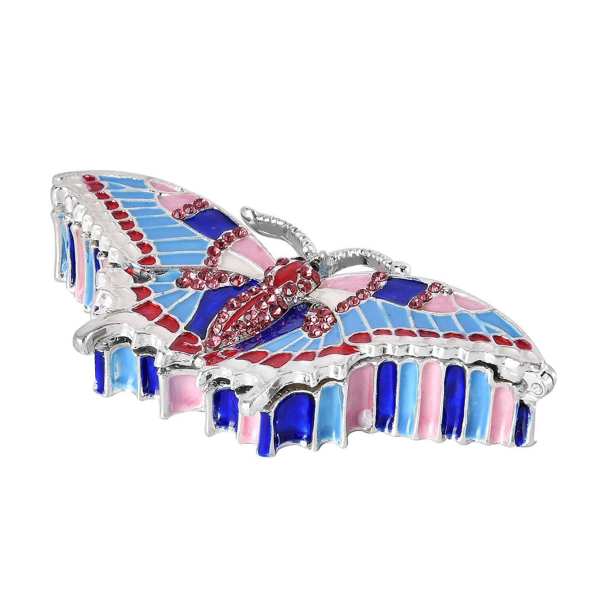 Butterfly Handmade Crystal Studded Trinket Box - Multi 7489537 3