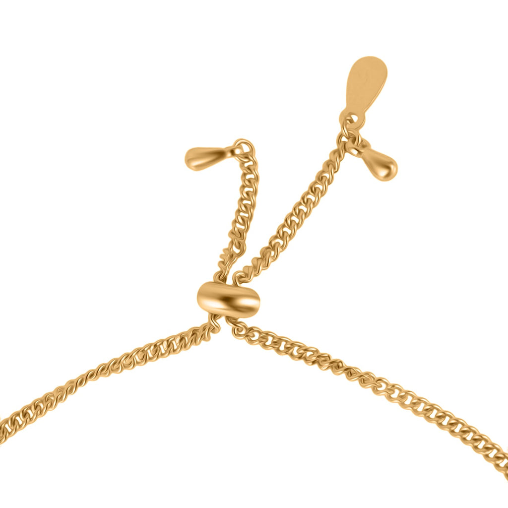Butterscotch Amber Adjustable Bracelet (Size 6.5 - 9) in Gold Plated Sterling Silver 1.5 Ct.