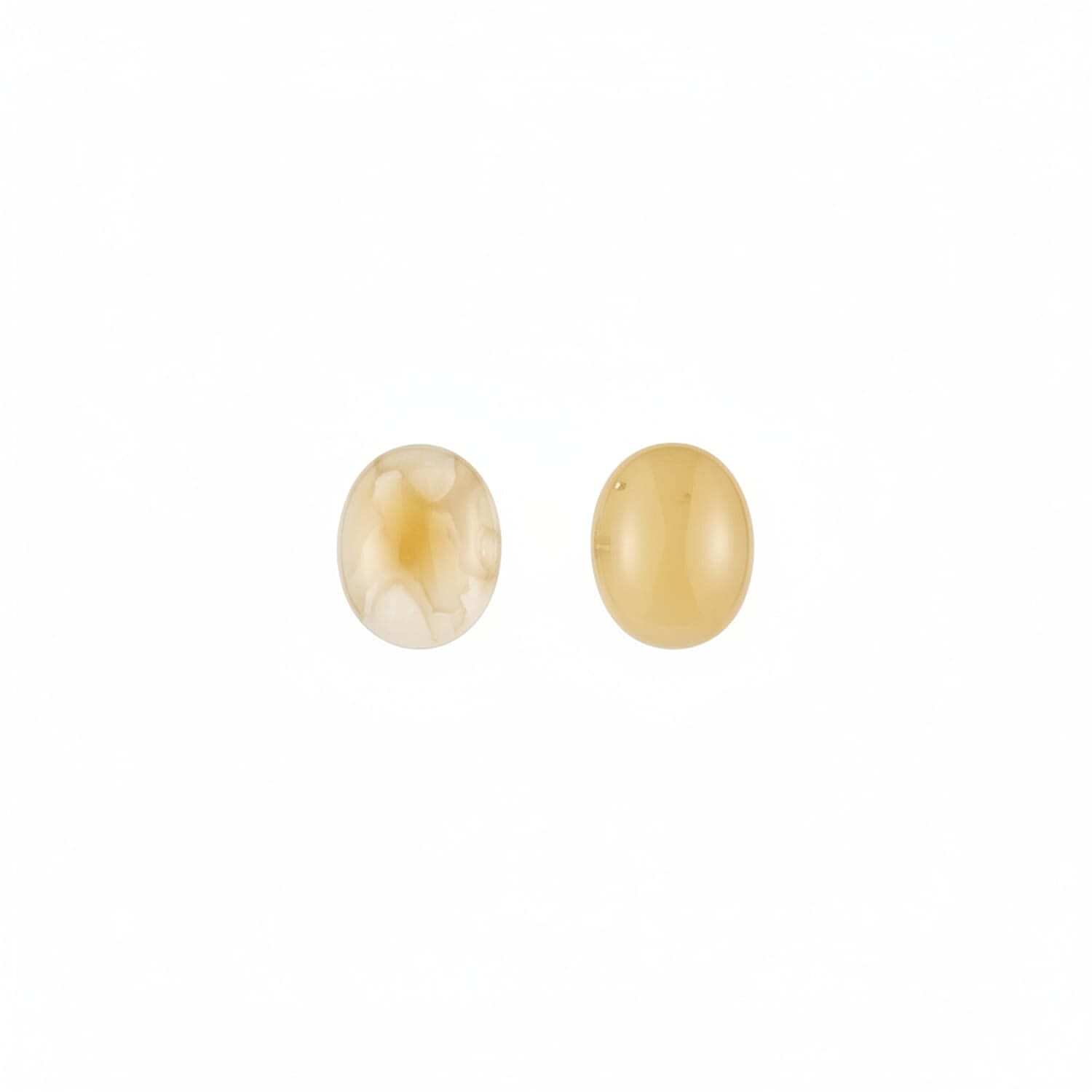 Butterscotch Amber Earring with Push Back in Sterling Silver 2.50 Ct. 8061996 0