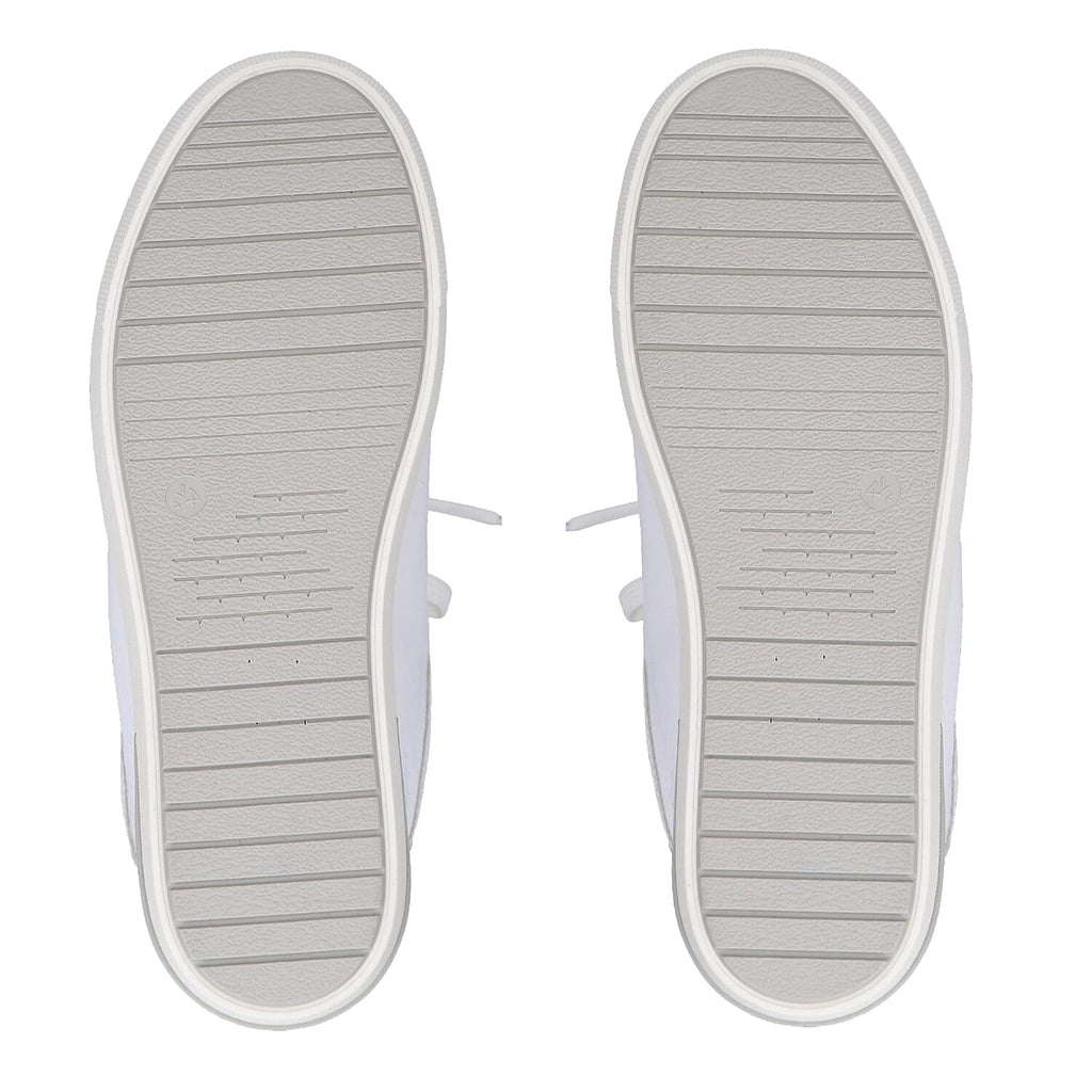 CAPRICE Leather Zipper Detailing Low-top Sneakers (Size 6.5) - White
