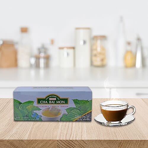 CHA BAI MON - Ground Mulberry Leaves Tea in Sachets (100 Sachets) 6016129 1