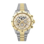 Christophe Duchamp Grand Mont Automatic 10 ATM Water Resistant Watch with Two Tone Chain Strap