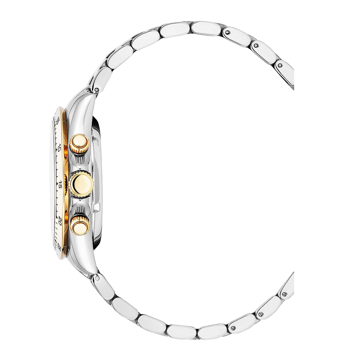 Christophe Duchamp Skeleton Grand Mont Automatic Dial 10 ATM Water Resistant Watch with Gold and Silver Colour Chain Strap 7908033 3