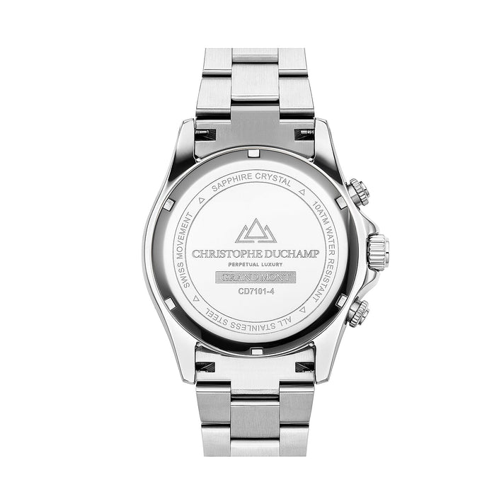 CHRISTOPHE DUCHAMP Grand Mont Chronograph Dial Men's Watch - Blue and Silver 6089952 2