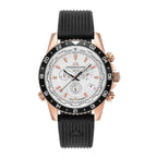 CHRISTOPHE DUCHAMP VELOCITE VI Swiss Movement 10 ATM WR White Dial Watch with Black Colour Strap
